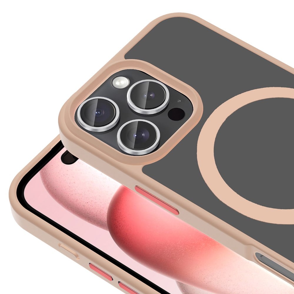 Apple iPhone 16 Pro Kılıf M-safe Şarj Özellikli Airbagli Şeffaf Zore İncek Kapak