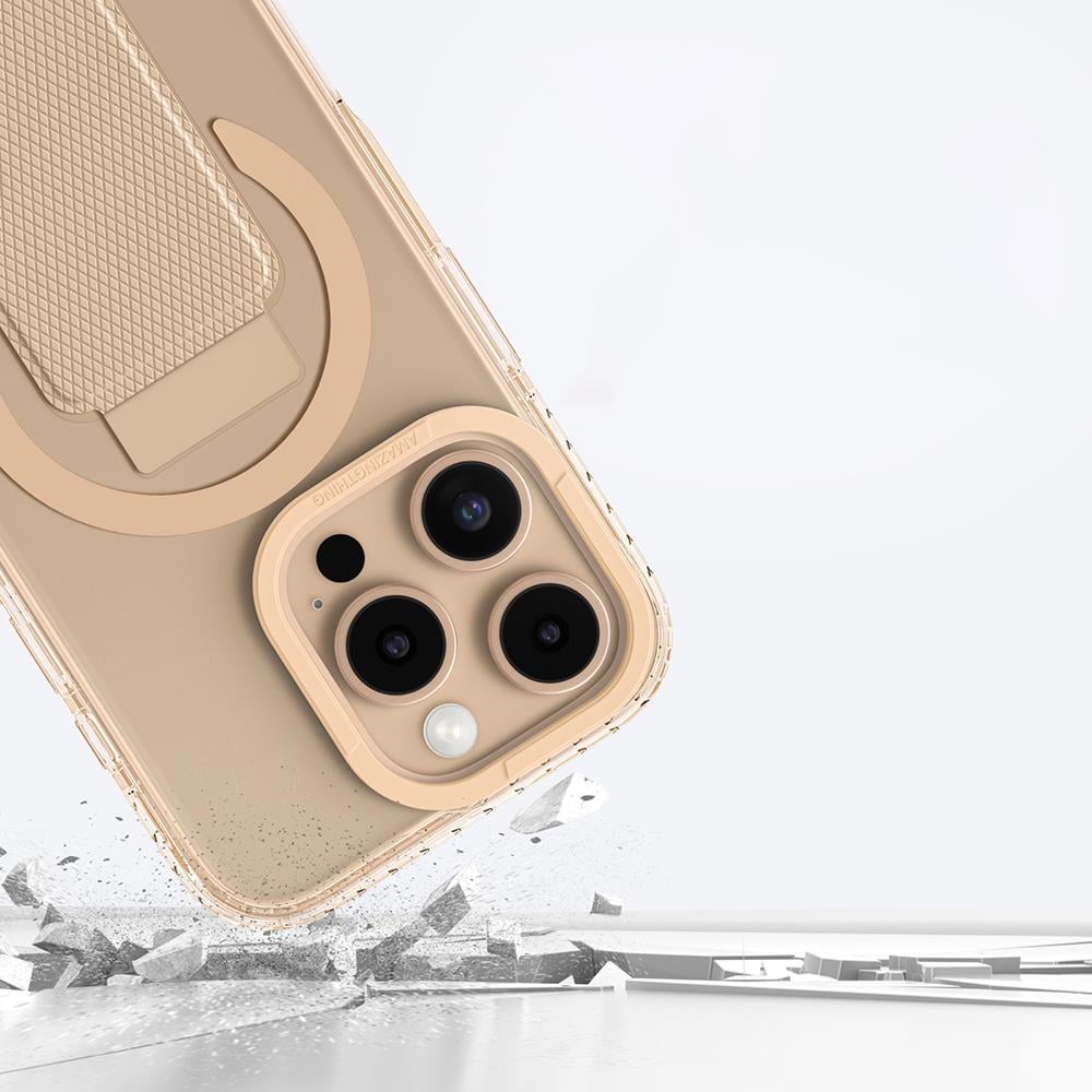 Apple iPhone 16 Pro Kılıf M-safe Şarj Özellikli Karbon Fiber Tasarımlı Benks Passion Green ArmorAir Kevlar Kapak