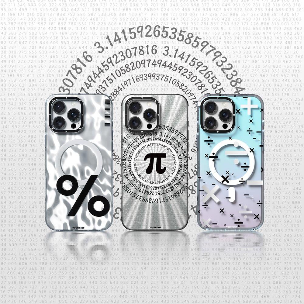Apple iPhone 16 Pro Kılıf M-safe Şarj Özellikli Youngkit Mathematical Serisi Kapak