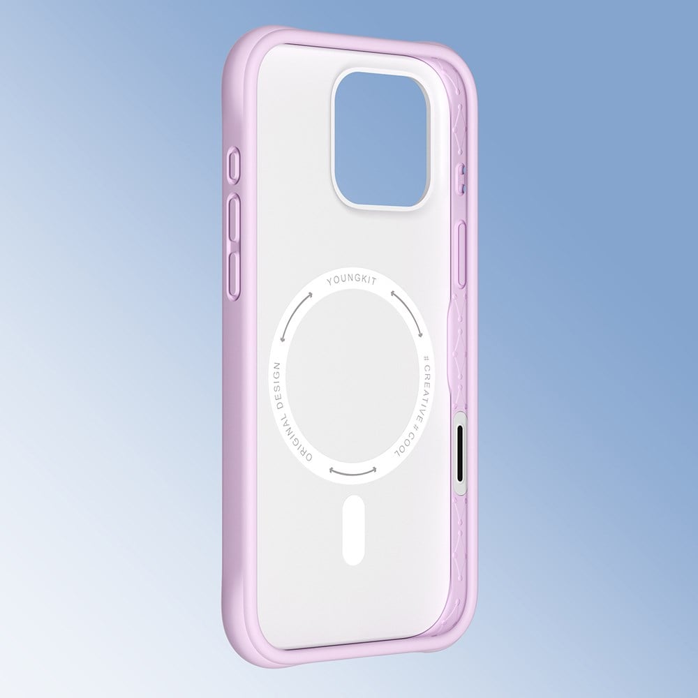 Apple iPhone 16 Pro Kılıf M-safe Şarj Özellikli Youngkit Macaroon Serisi Kapak