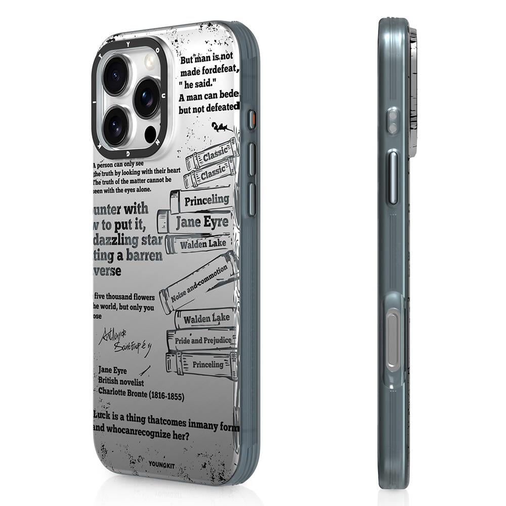 Apple iPhone 16 Pro Kılıf M-safe Şarj Özellikli Youngkit Literary Serisi Classic Kapak
