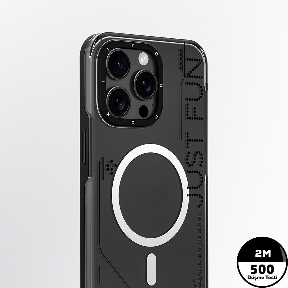 Apple iPhone 16 Pro Kılıf M-safe Şarj Özellikli Şeffaf Youngkit Crystal Shield Serisi Kapak