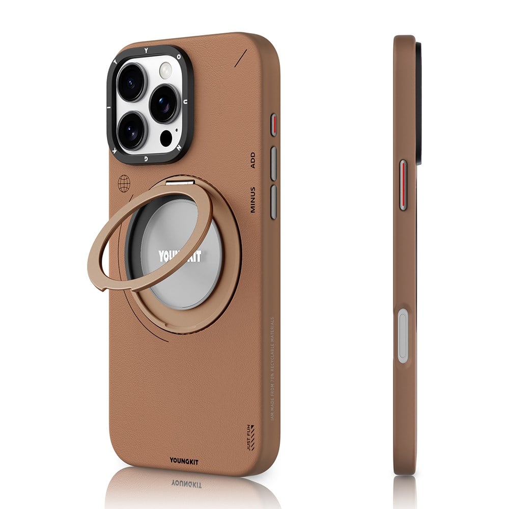 Apple iPhone 16 Pro Kılıf M-safe Şarj Özellikli Taşlı ve Simli Tasarım Mutural Blink Kapak