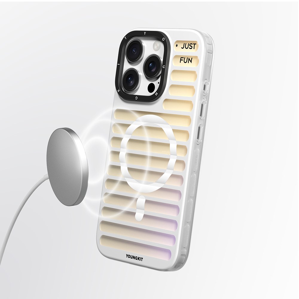 Apple iPhone 16 Pro Kılıf M-safe Şarj Özellikli Youngkit Geek Serisi Kapak