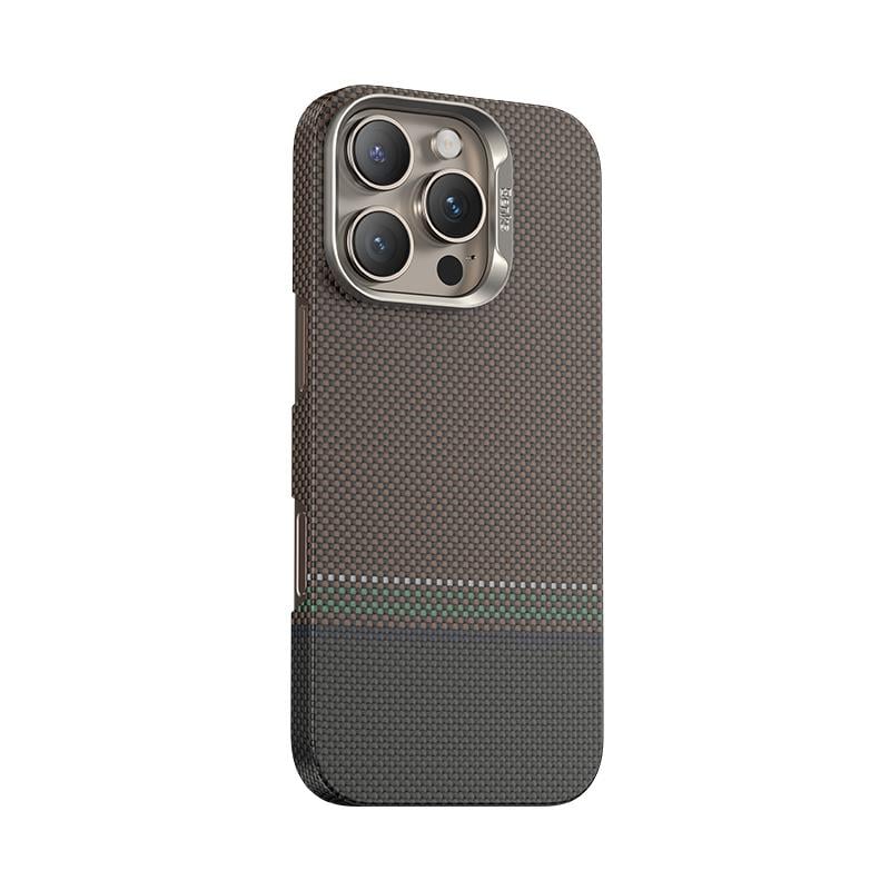 Apple iPhone 16 Pro Kılıf M-safe Şarj Özellikli Karbon Fiber Tasarımlı Benks Prestige ArmorAir Kevlar Kapak