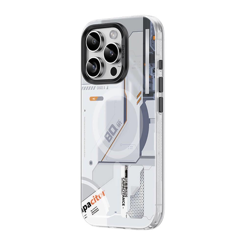 Apple iPhone 16 Pro Kılıf M-safe Şarj Özellikli Mekanik Tasarımlı Benks Perspective Serisi Kapak