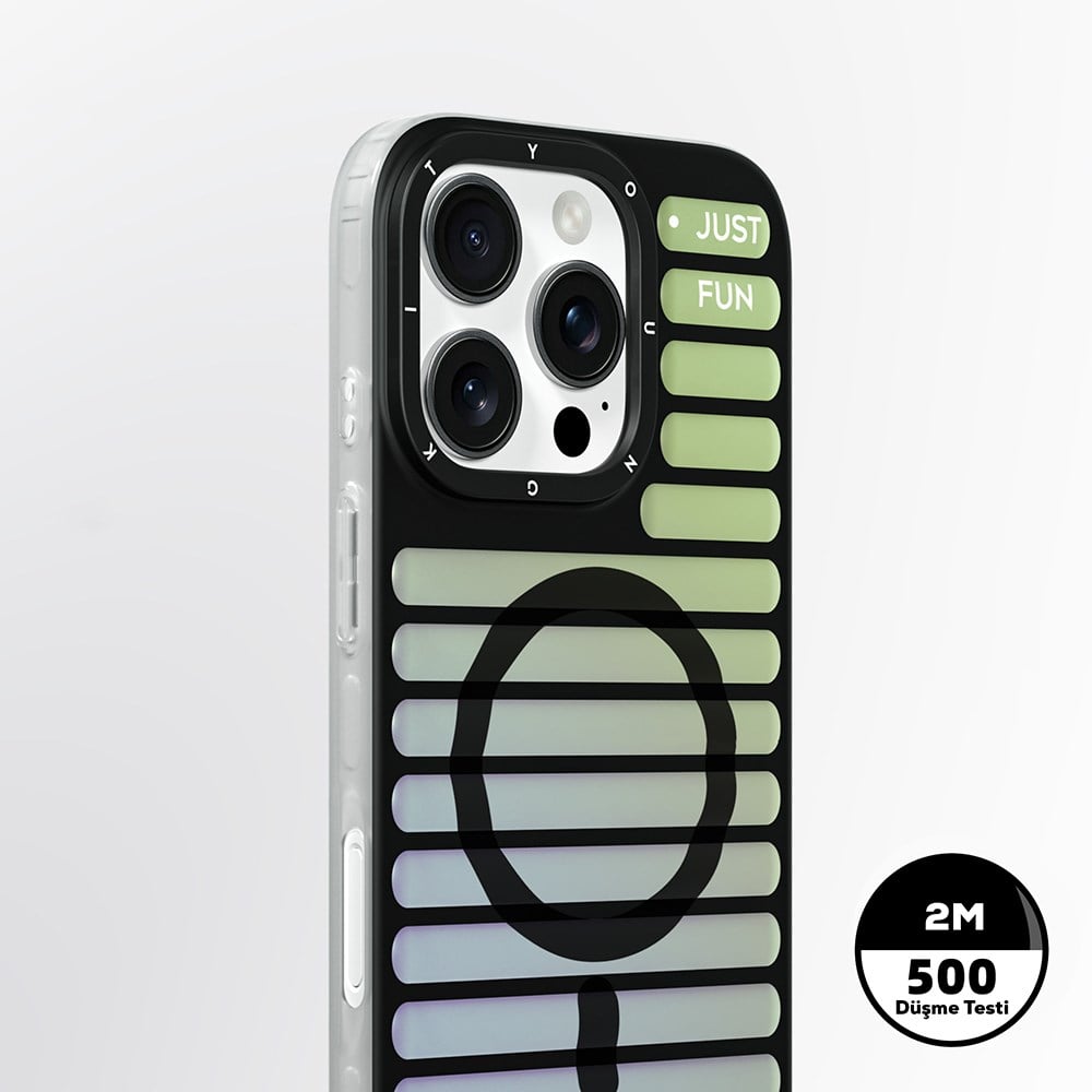 Apple iPhone 16 Pro Kılıf M-safe Şarj Özellikli Youngkit Geek Serisi Kapak