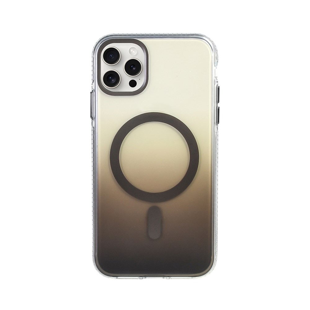 Apple iPhone 16 Pro Kılıf M-safe Şarj Özellikli Transparan Renk Geçişli Zore Toros Kapak