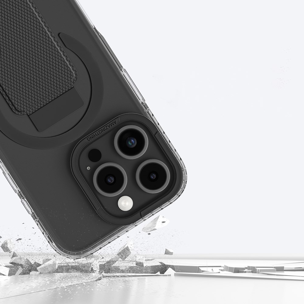 Apple iPhone 16 Pro Kılıf M-safe Şarj Özellikli Karbon Fiber Tasarımlı Benks Prestige ArmorPro Kevlar Kapak