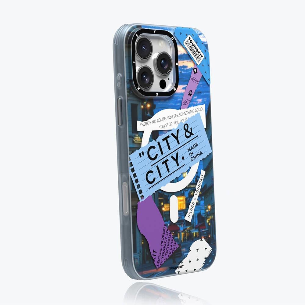Apple iPhone 16 Pro Kılıf M-safe Şarj Özellikli Youngkit A-City Serisi Kapak