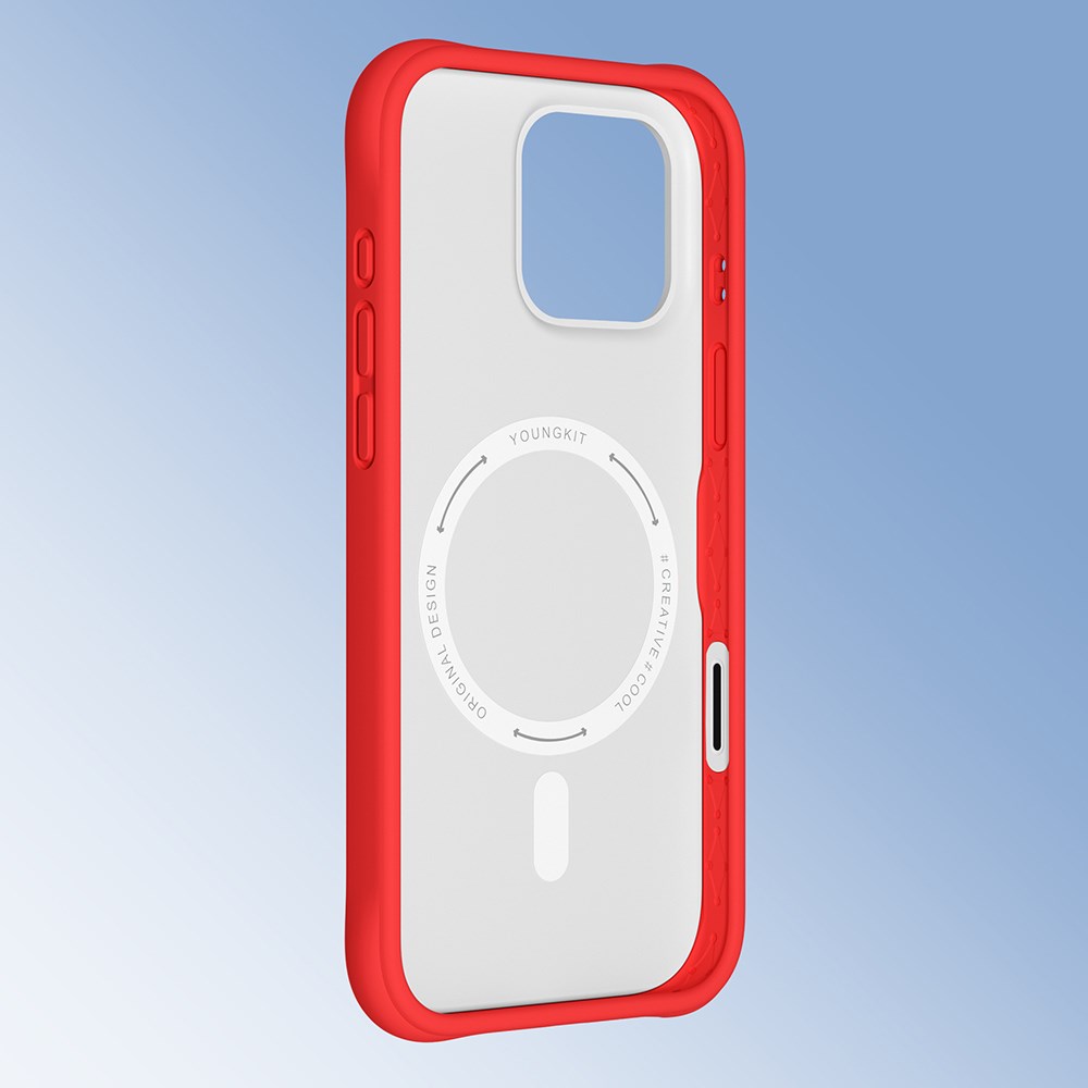 Apple iPhone 16 Pro Kılıf M-safe Şarj Özellikli Youngkit Rock Sand Serisi Kapak