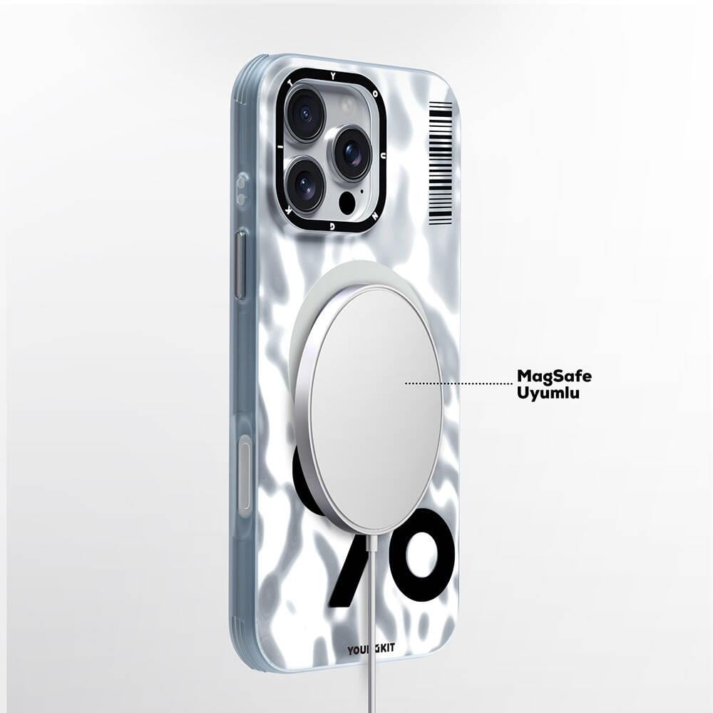 Apple iPhone 16 Pro Kılıf M-safe Şarj Özellikli Youngkit Mathematical Serisi Kapak
