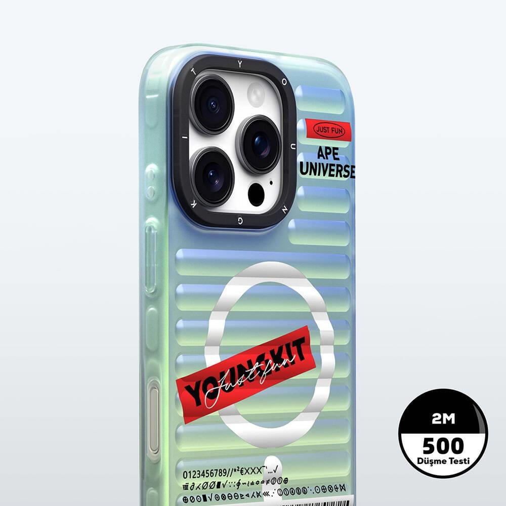 Apple iPhone 16 Pro M-safe Şarj Özellikli Youngkit Chameleon Serisi Kapak