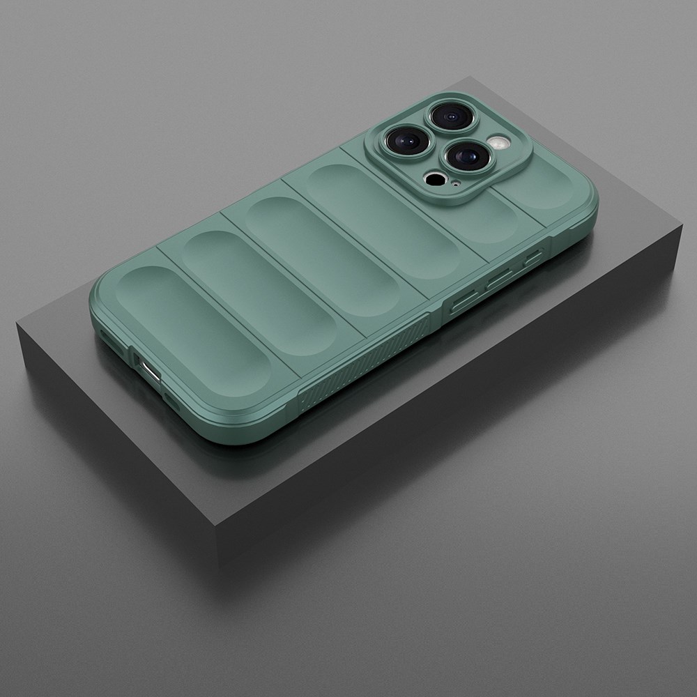 Apple iPhone 16 Pro Max Kılıf Esnek TPU Oyuklu Arka Yüzey Tasarımlı Zore Etnik Silikon Kapak