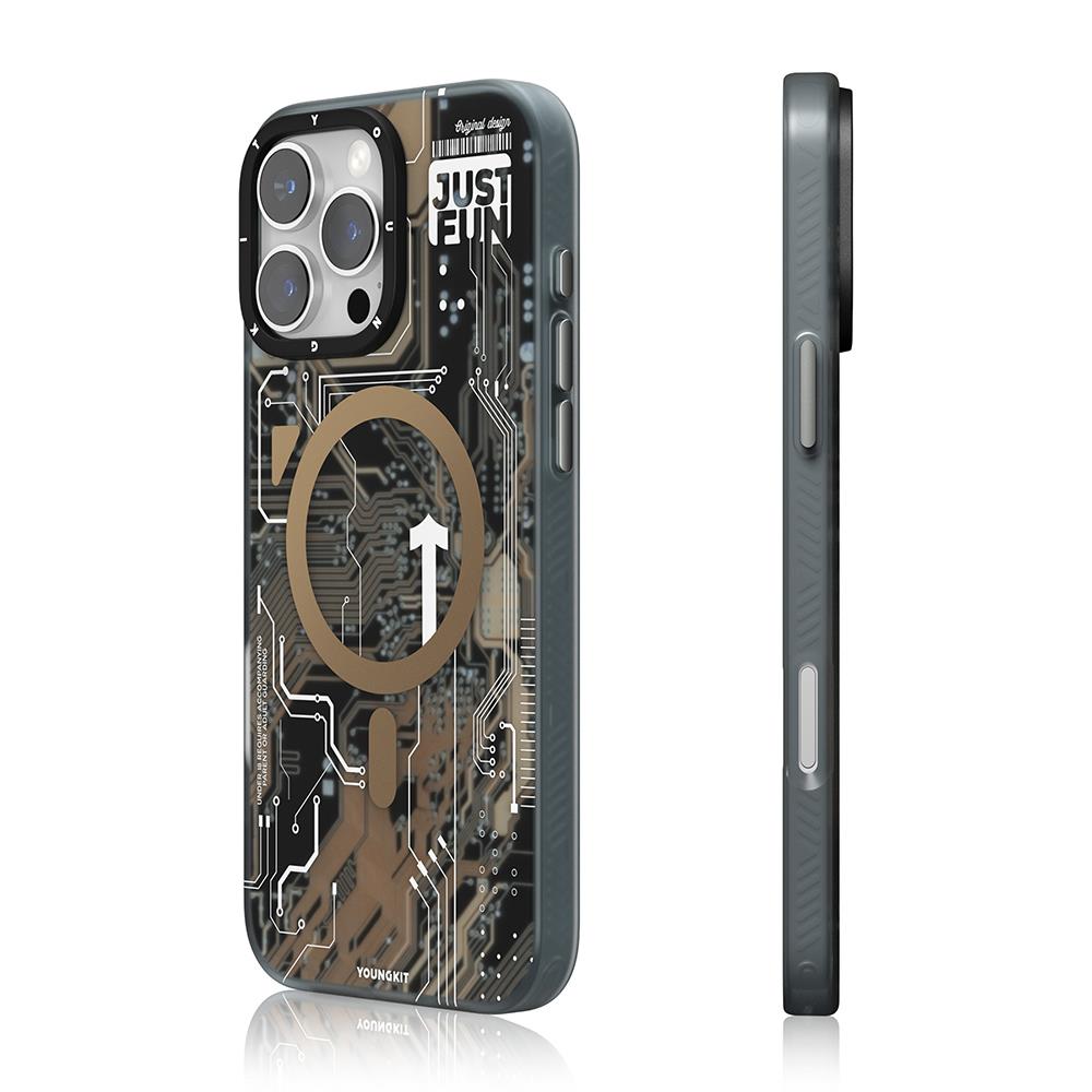 Apple iPhone 16 Pro Max Kılıf M-safe Şarj Özellikli Youngkit Technology Serisi Kapak