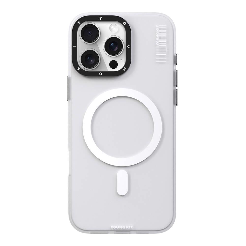 Apple iPhone 16 Pro Max Kılıf M-safe Şarj Özellikli Youngkit Hidden Sand Serisi Kapak