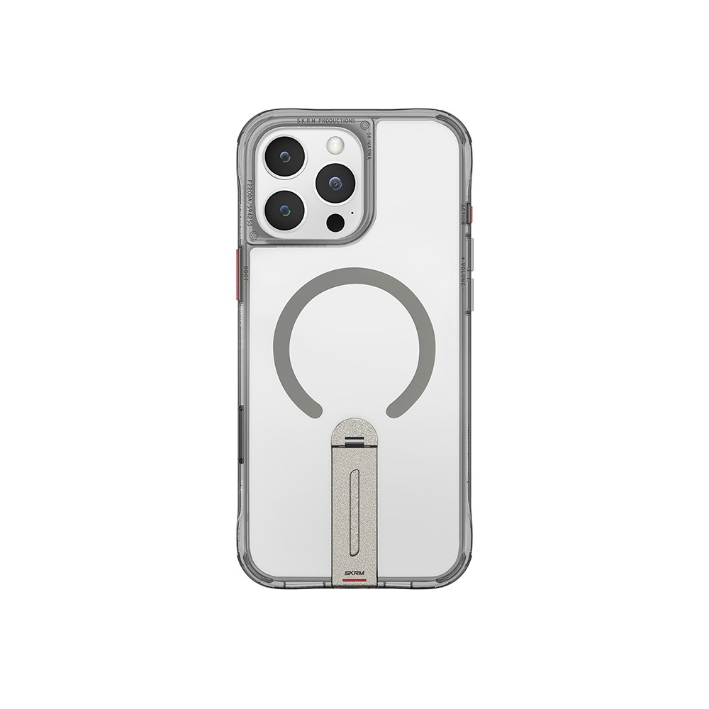 Apple iPhone 16 Pro Max Kılıf M-safe Şarj Özellikli 360 Derece Dönebilen Standlı Skinarma Helix Kapak