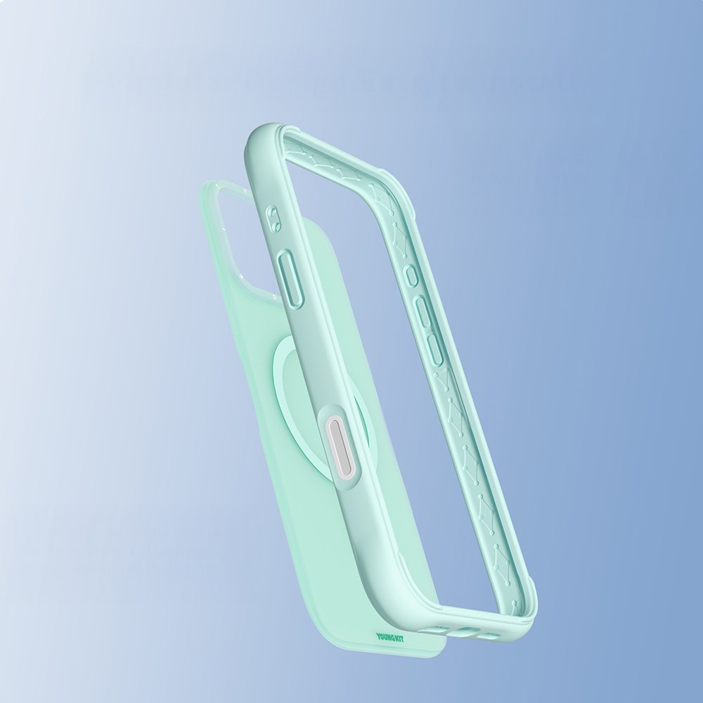 Apple iPhone 16 Pro Max Kılıf M-safe Şarj Özellikli Youngkit Macaroon Serisi Kapak