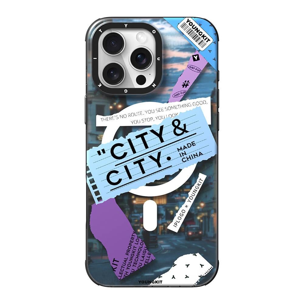 Apple iPhone 16 Pro Max Kılıf M-safe Şarj Özellikli Youngkit A-City Serisi Kapak