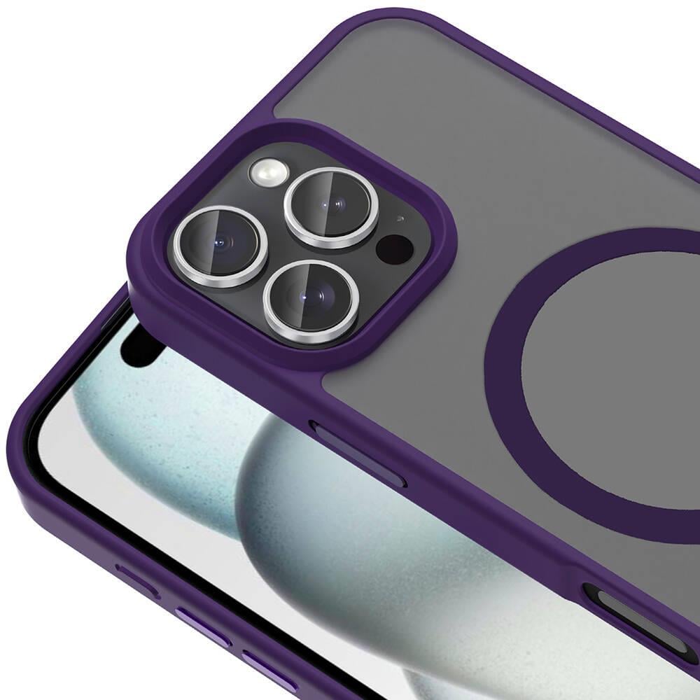 Apple iPhone 16 Pro Max Kılıf M-safe Şarj Özellikli Çıkarılabilir Arka Yüzeyli Zore Polar Kapak
