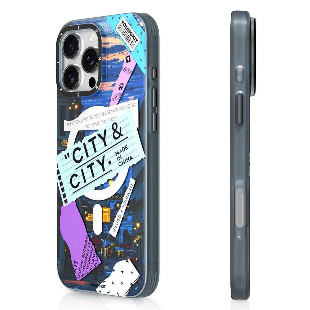 Apple iPhone 16 Pro Max Kılıf M-safe Şarj Özellikli Youngkit A-City Serisi Kapak