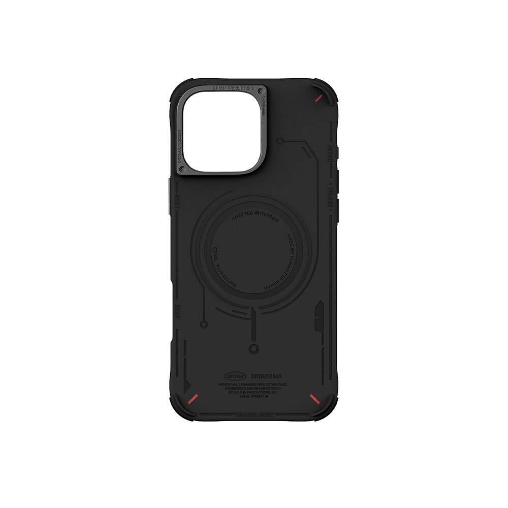Apple iPhone 16 Pro Max Kılıf M-safe Şarj Özellikli Koordinat Yazı Desenli Benks Summit Serisi Kapak