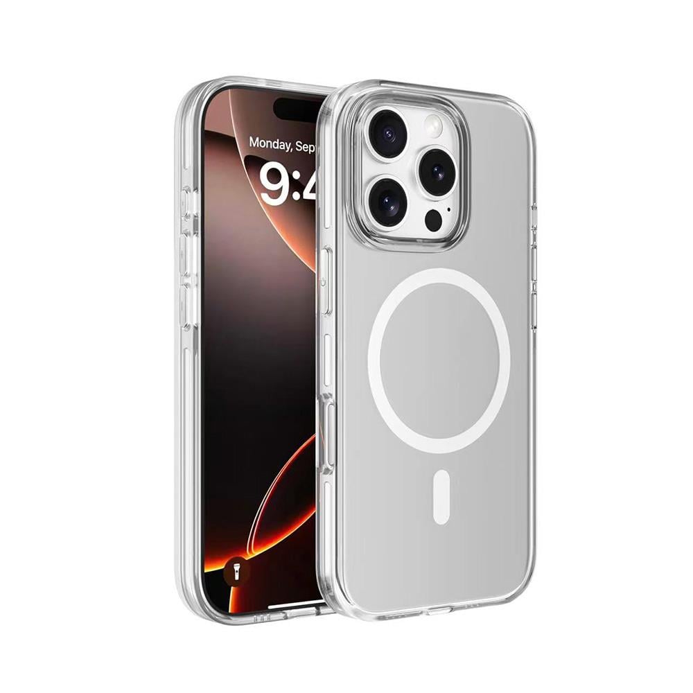 Apple iPhone 16 Pro Max Kılıf M-safe Şarj Özellikli Karbon Fiber Benks Montage ArmorAir Kevlar Kapak
