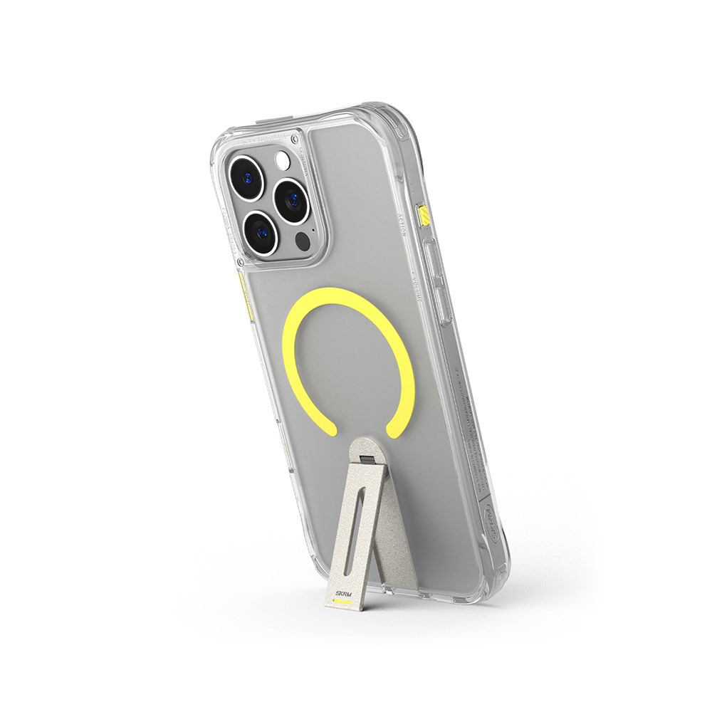 Apple iPhone 16 Pro Max Kılıf M-safe Şarj Özellikli 360 Derece Dönebilen Standlı Skinarma Helix Kapak