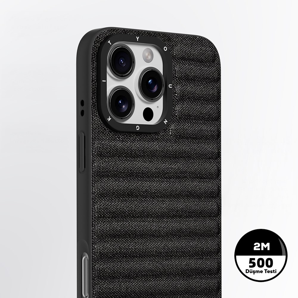 Apple iPhone 16 Pro Max Kılıf M-safe Şarj Özellikli Youngkit Canvas Serisi Kapak
