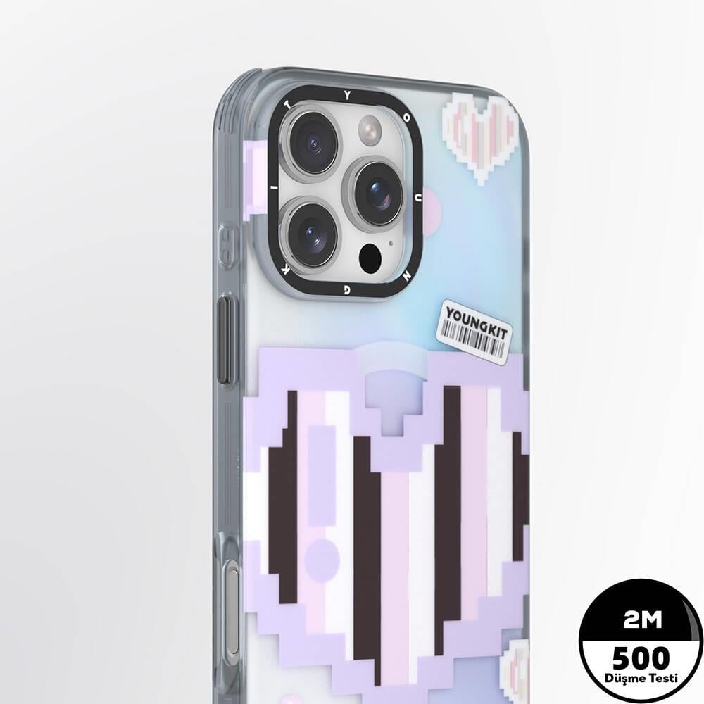 Apple iPhone 16 Pro Max Kılıf M-safe Şarj Özellikli Youngkit Love Serisi Kapak
