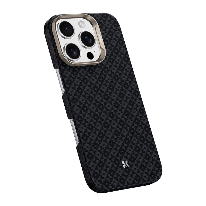 Apple iPhone 16 Pro Max Kılıf M-Safe Şarj Özellikli Benks ArmorAir ArmorGrid Serisi Kevlar Kapak