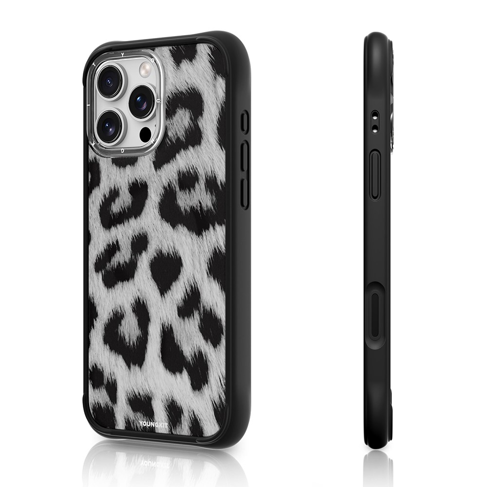 Apple iPhone 16 Pro Max Kılıf M-safe Şarj Özellikli Youngkit Leopard Serisi Kapak