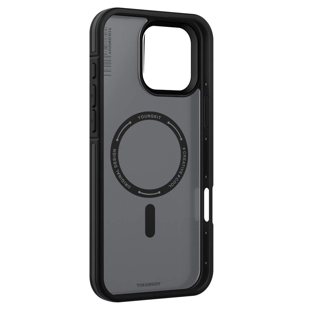 Apple iPhone 16 Pro Max Kılıf M-safe Şarj Özellikli Youngkit Rock Sand Serisi Kapak