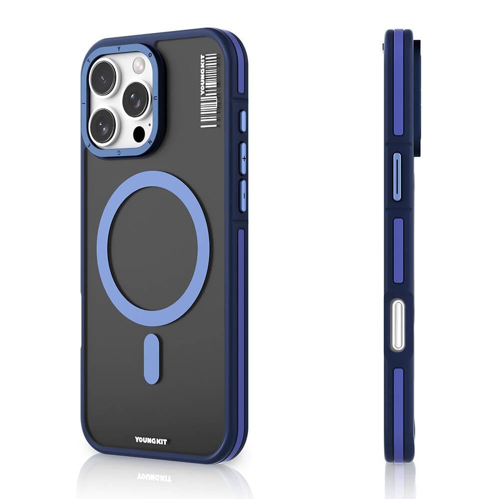 Apple iPhone 16 Pro Max Kılıf M-safe Şarj Özellikli Youngkit Rock Sand Serisi Kapak