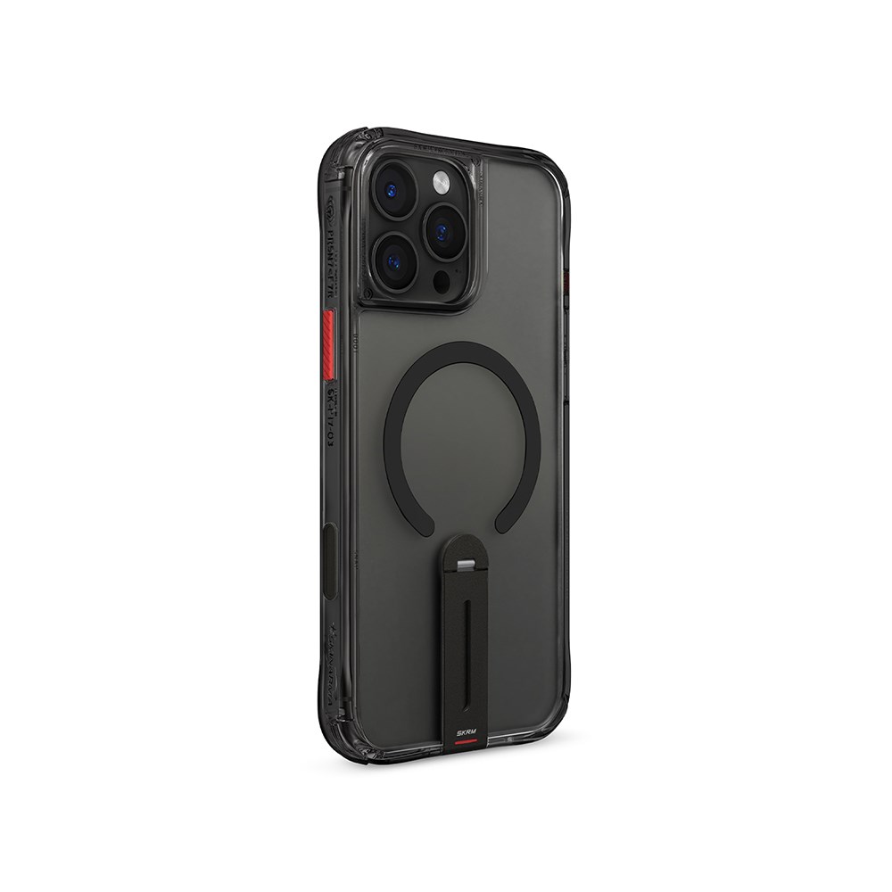 Apple iPhone 16 Pro Max Kılıf M-safe Şarj Özellikli 360 Derece Dönebilen Standlı Skinarma Helix Kapak