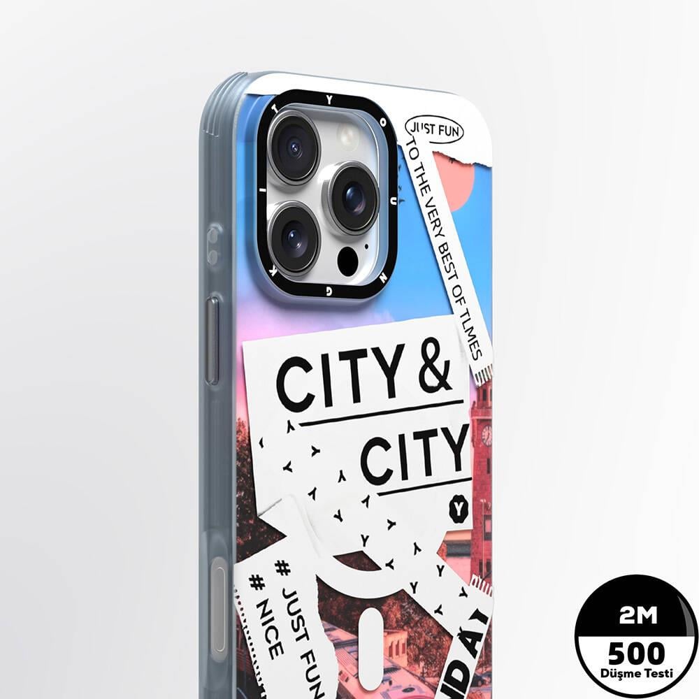 Apple iPhone 16 Pro Max Kılıf M-safe Şarj Özellikli Youngkit A-City Serisi Kapak
