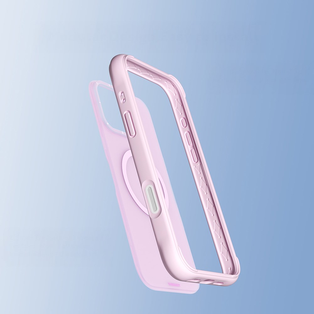 Apple iPhone 16 Pro Max Kılıf M-safe Şarj Özellikli Karbon Fiber Benks Montage Hybrid ArmorPro Kevlar Kapak