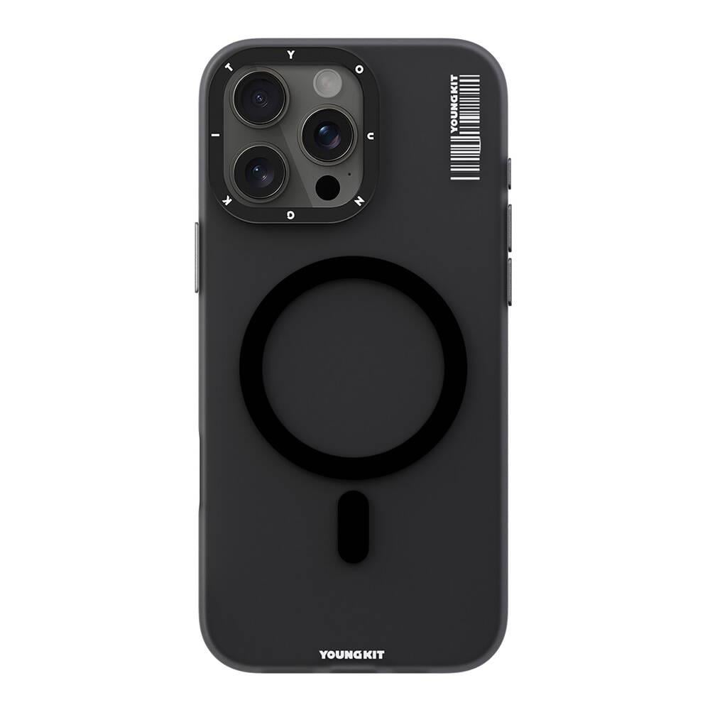 Apple iPhone 16 Pro Max Kılıf M-safe Şarj Özellikli Youngkit Hidden Sand Serisi Kapak