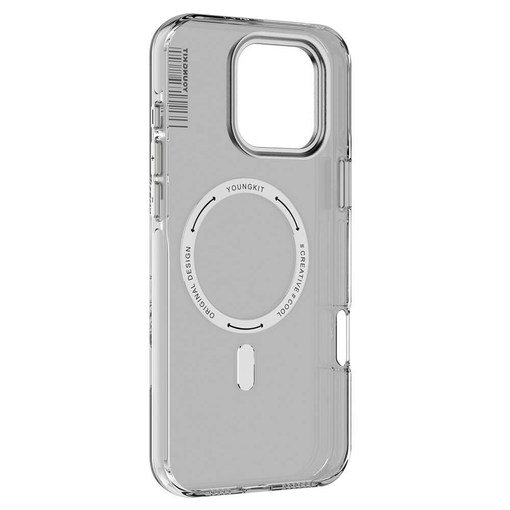 Apple iPhone 16 Pro Max Kılıf M-safe Şarj Özellikli Şeffaf Youngkit Crystal Shield Serisi Kapak