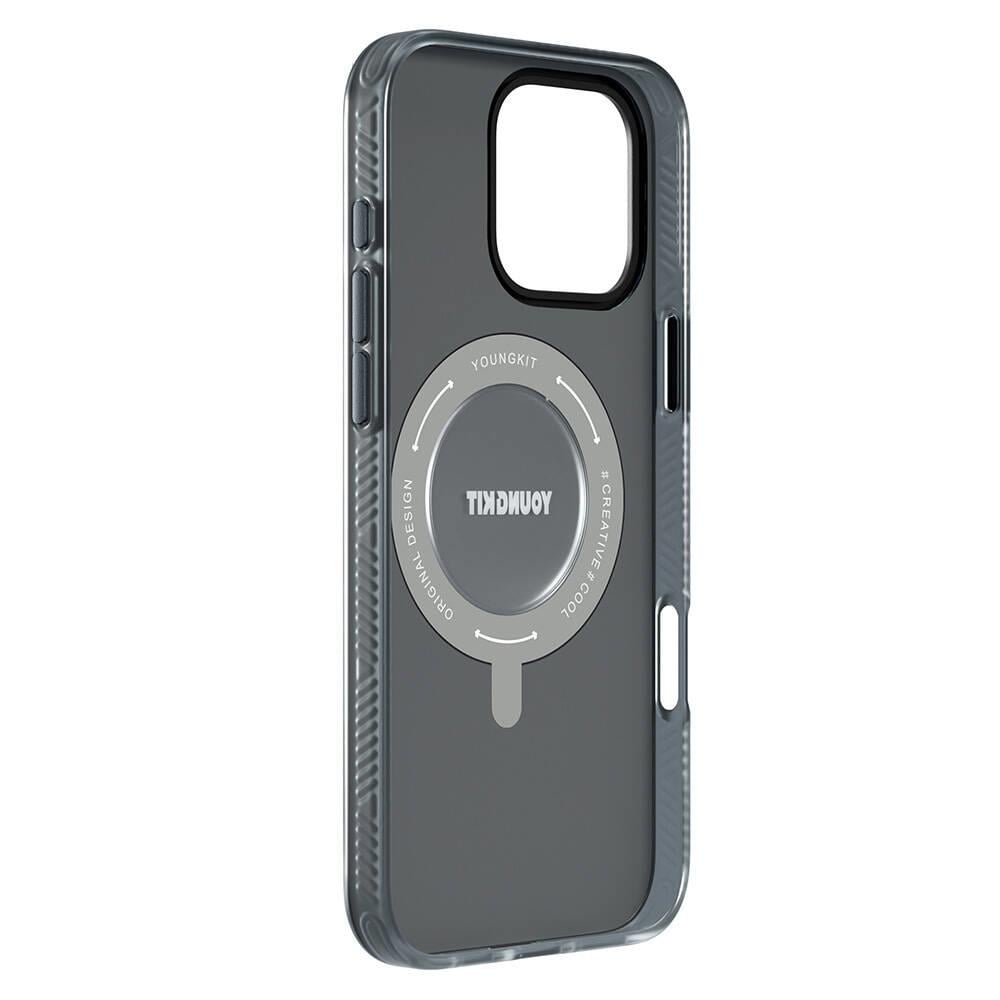 Apple iPhone 16 Pro Max Kılıf M-safe Şarj Özellikli Youngkit 360° Standlı Technology Serisi Kapak