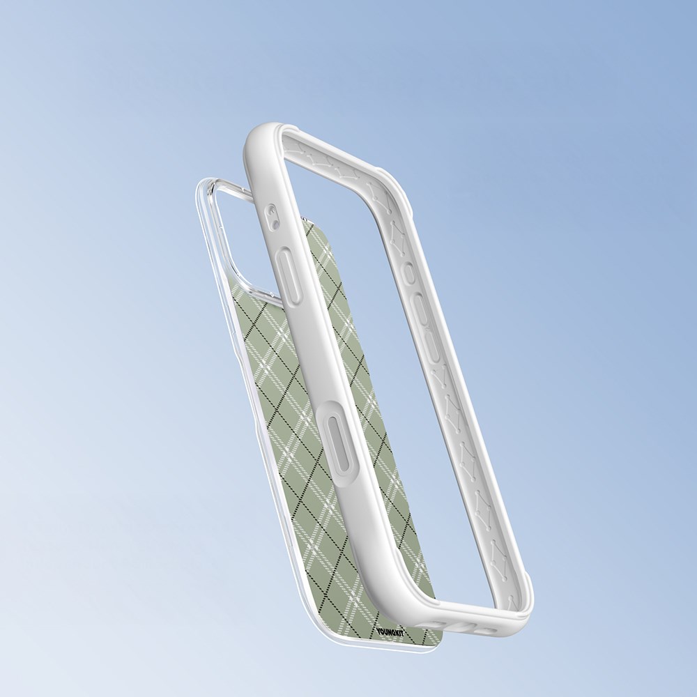 Apple iPhone 16 Pro Max Kılıf M-safe Şarj Özellikli Youngkit Argyle Serisi Kapak