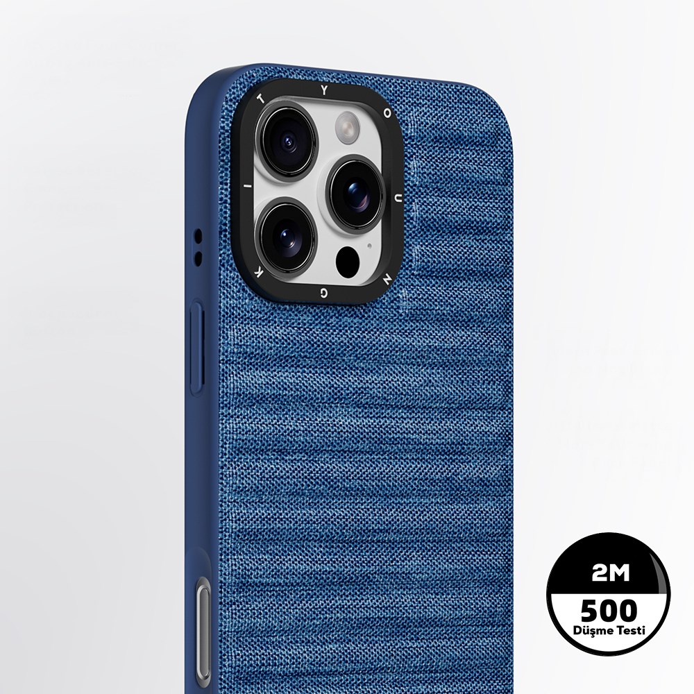 Apple iPhone 16 Pro Max Kılıf M-safe Şarj Özellikli Youngkit Canvas Serisi Kapak