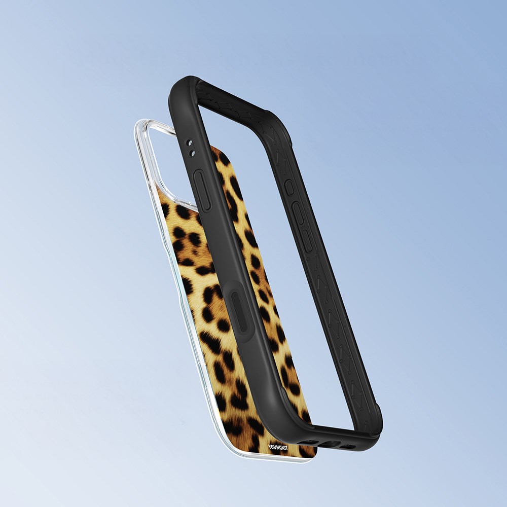 Apple iPhone 16 Pro Max Kılıf M-safe Şarj Özellikli Youngkit Leopard Serisi Kapak