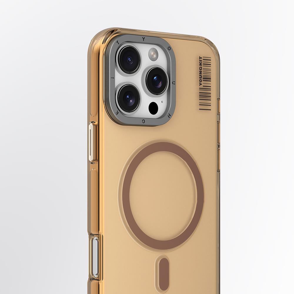 Apple iPhone 16 Pro Max Kılıf M-safe Şarj Özellikli Şeffaf Youngkit Crystal Shield Serisi Kapak