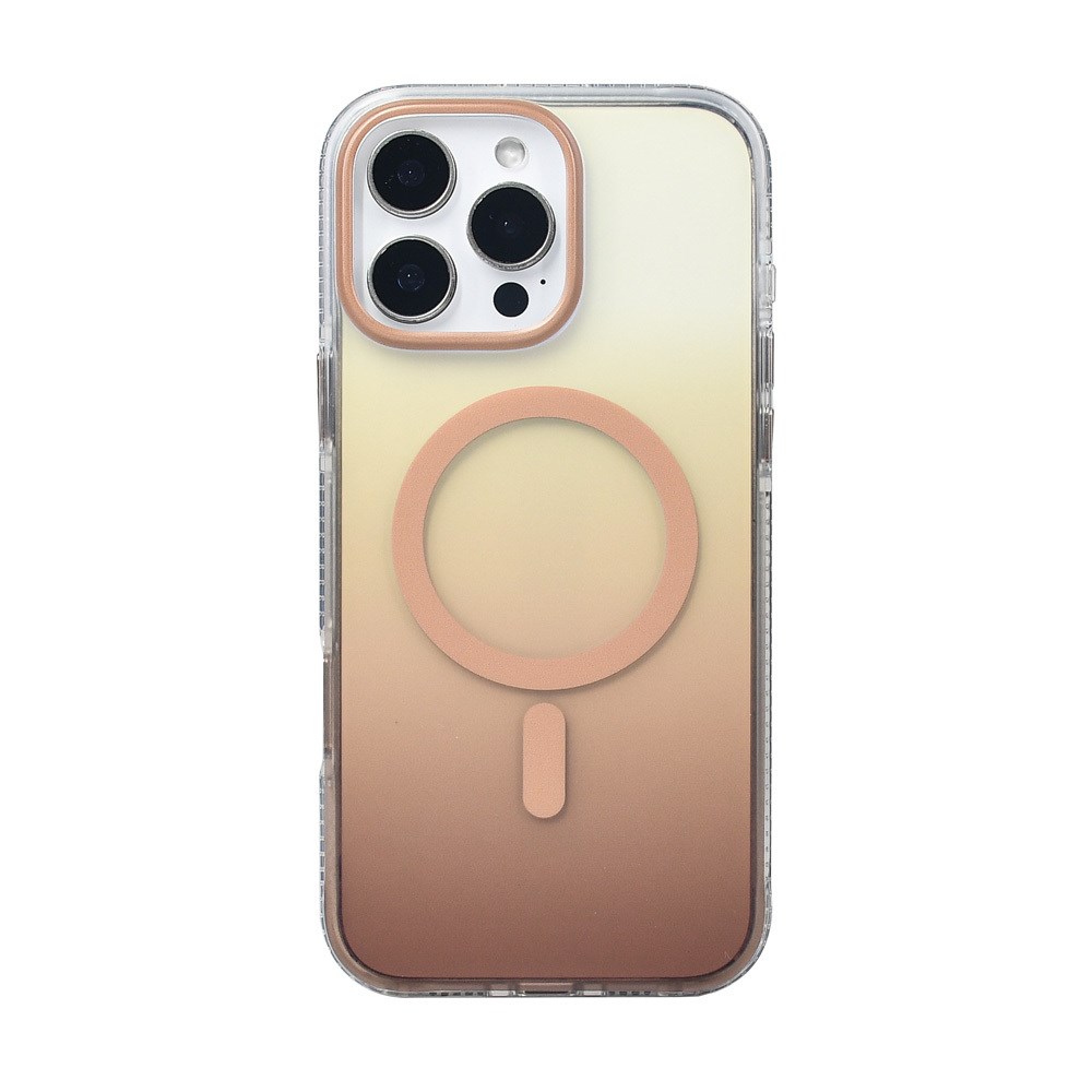 Apple iPhone 16 Pro Max Kılıf M-safe Şarj Özellikli Transparan Renk Geçişli Zore Toros Kapak