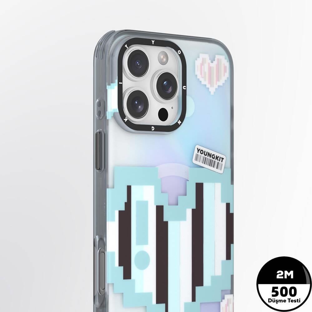 Apple iPhone 16 Pro Max Kılıf M-safe Şarj Özellikli Youngkit Love Serisi Kapak