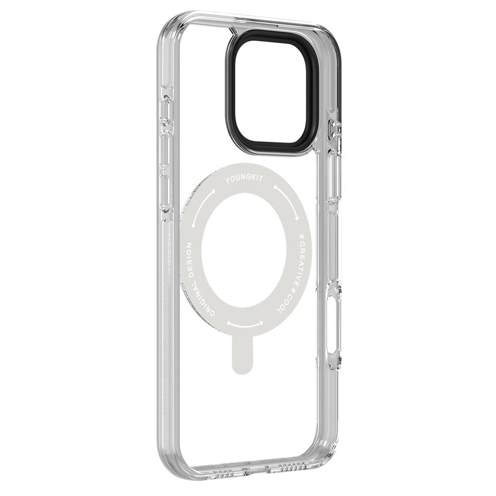 Apple iPhone 16 Pro Max Kılıf M-safe Şarj Özellikli Parmak Ring Standlı Youngkit Pivot Serisi Kapak