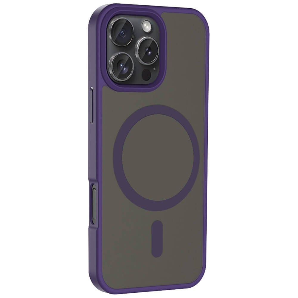 Apple iPhone 16 Pro Max Kılıf M-safe Şarj Özellikli Parlak Kumlu Sıvılı Youngkit Pink Dream Quicksand Serisi Kapak