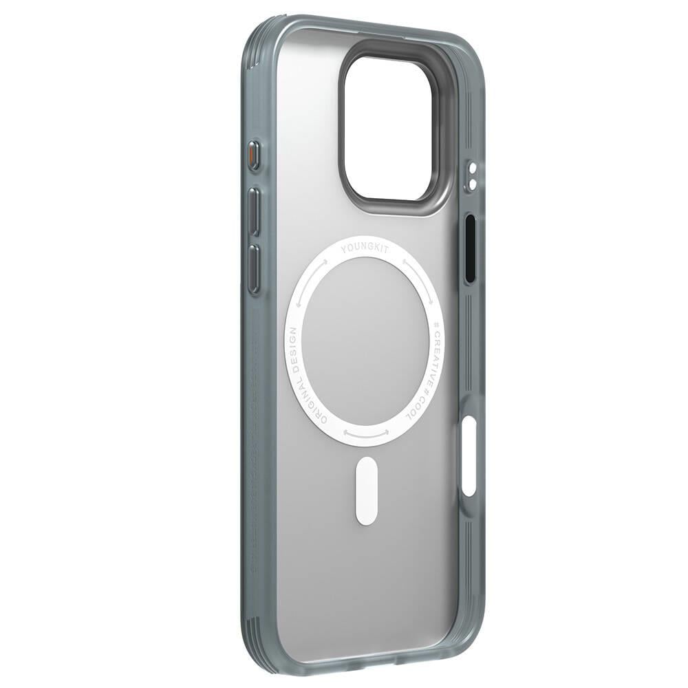 Apple iPhone 16 Pro Max Kılıf M-safe Şarj Özellikli Youngkit Literary Serisi Retro Magz Kapak