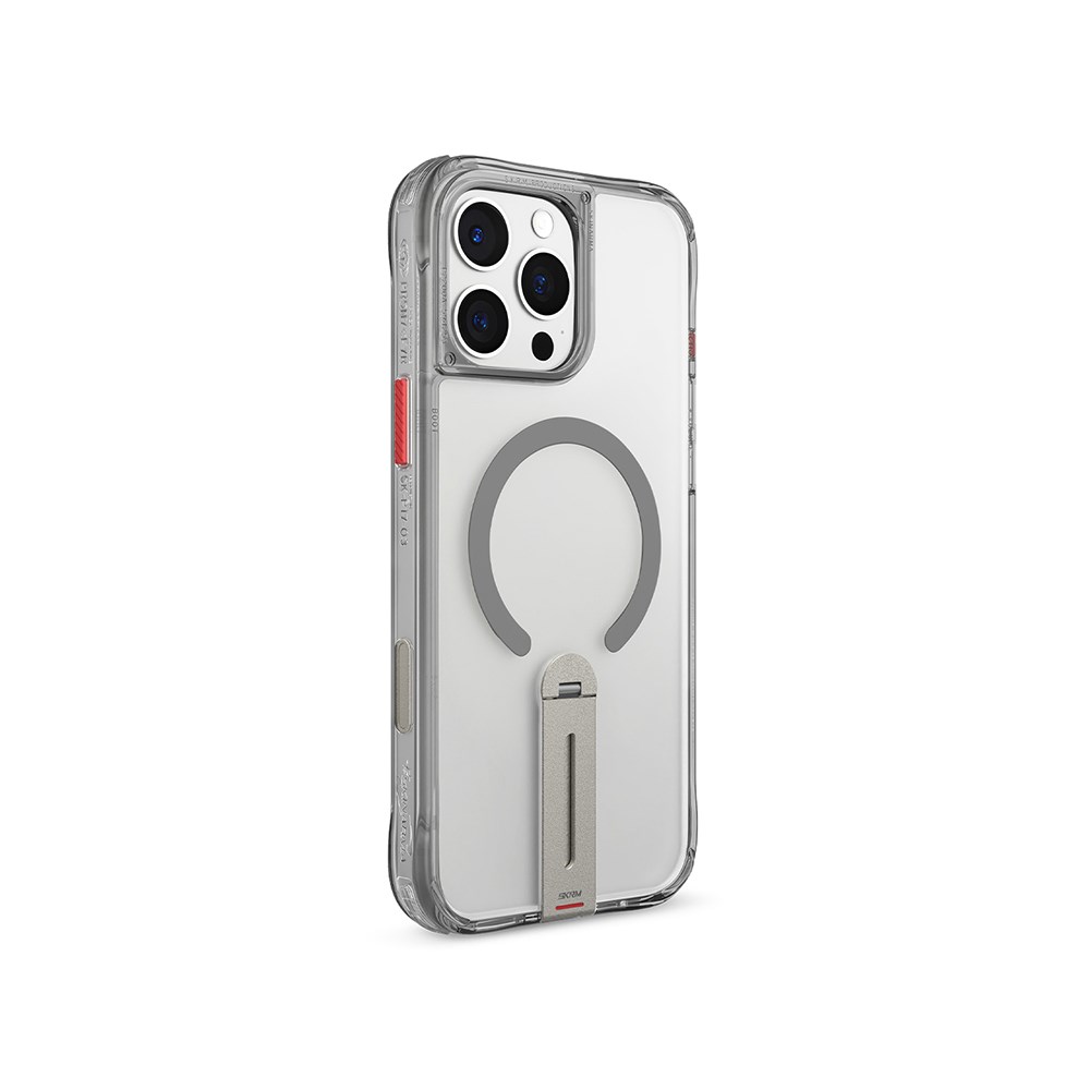 Apple iPhone 16 Pro Max Kılıf M-safe Şarj Özellikli 360 Derece Dönebilen Standlı Skinarma Helix Kapak